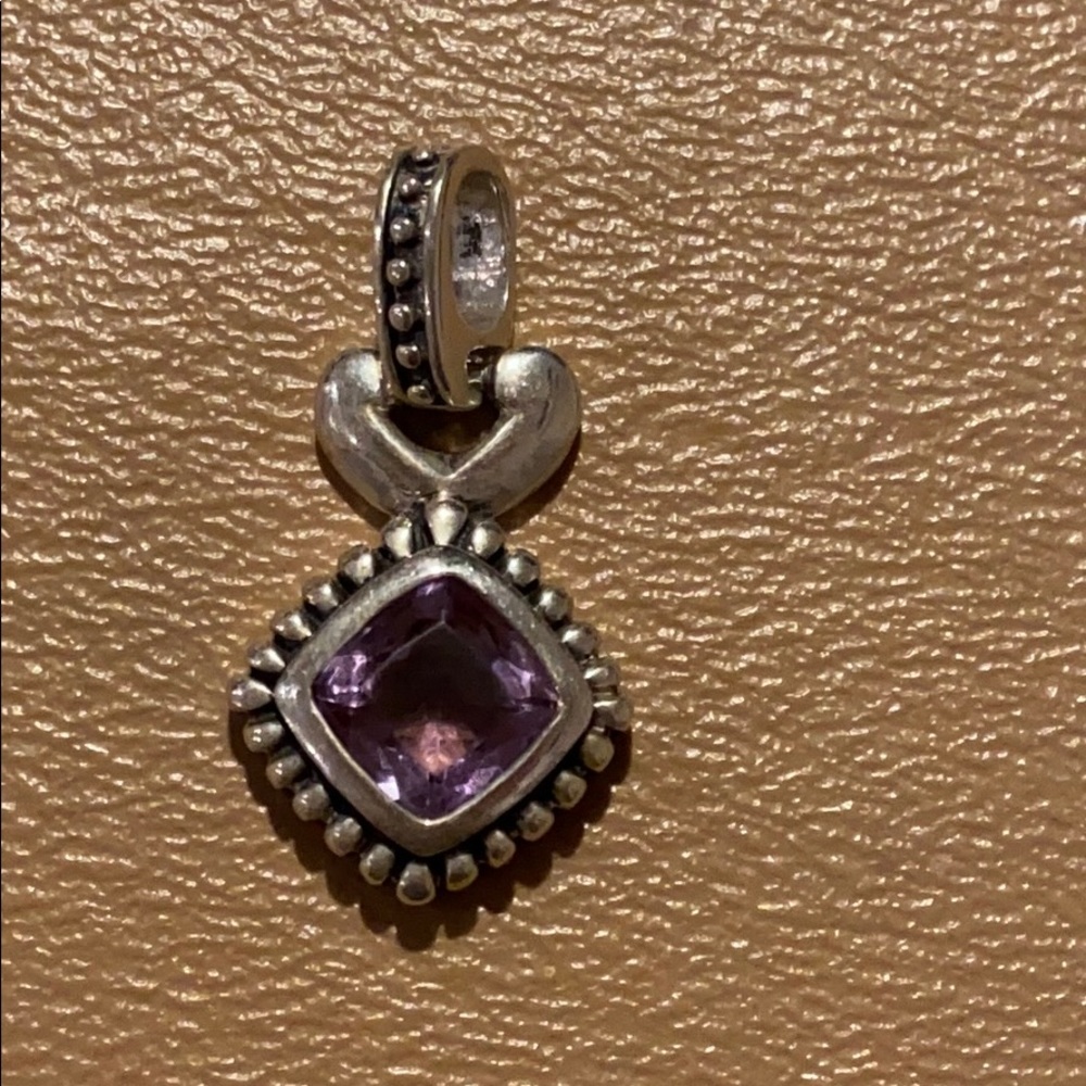 Sterling Silver and Amethyst Pendant